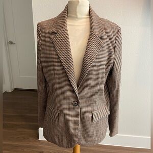 SO Women's Checkered Blazer Jacket
